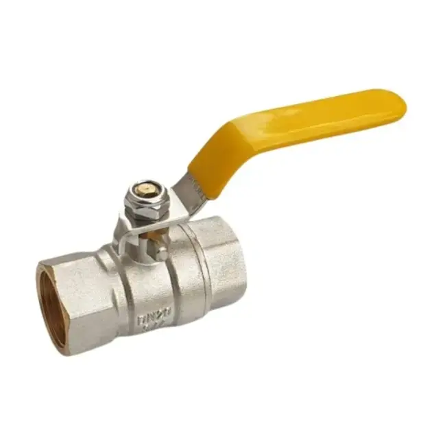 1/2" BRASS BALL VALVE SILVER